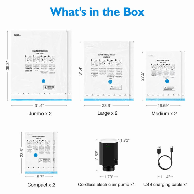 Premium Space-Saving Vacuum Bags™